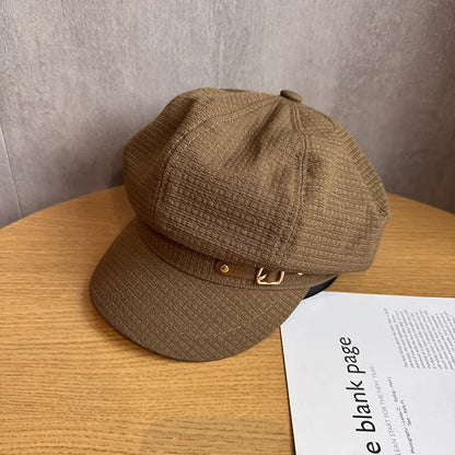 Winter Warm Women’s Beret Cap Windproof Insulation Blend Retro
