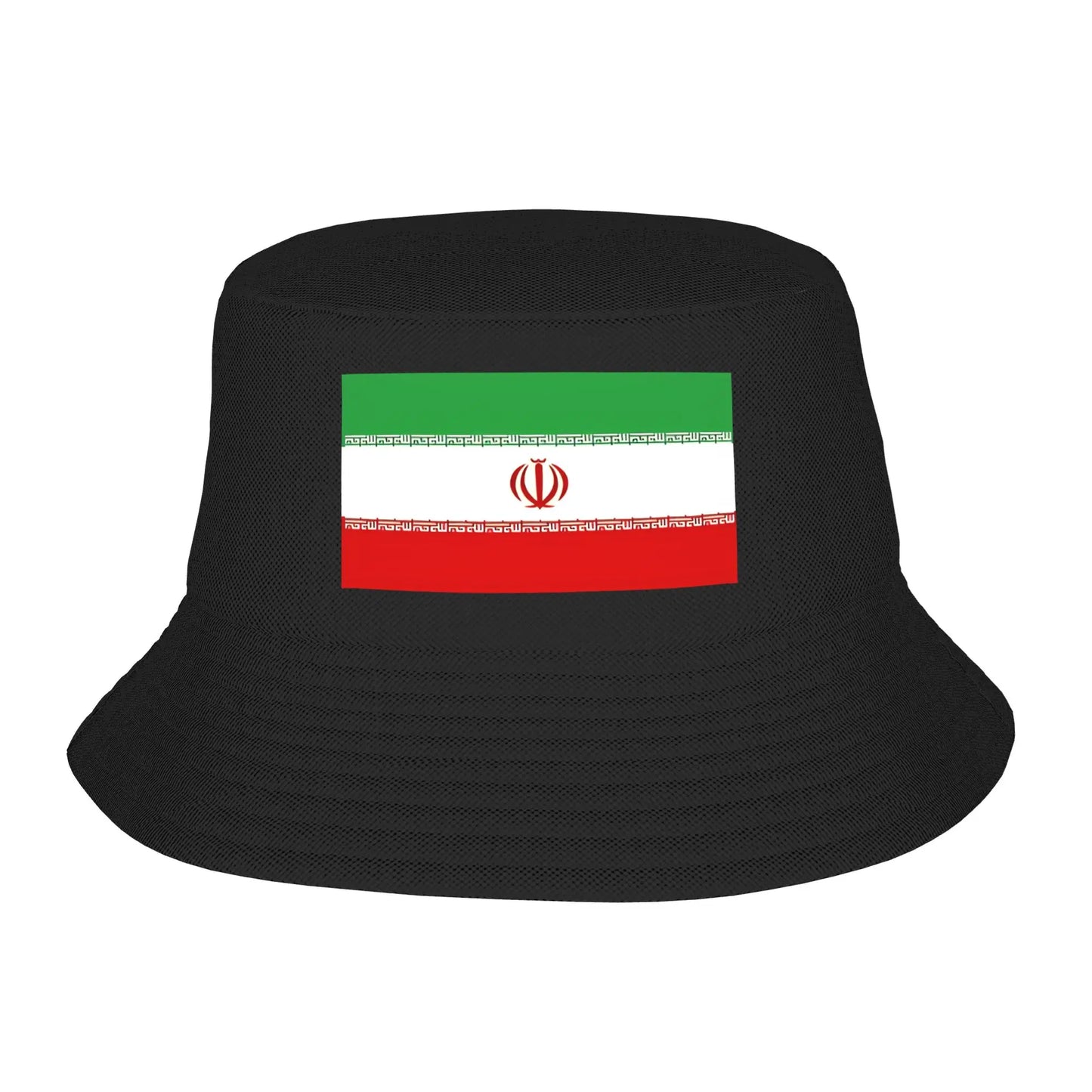 Men Women Iran Flag Lion and Sun Bucket Hat Portable Fisherman Hats