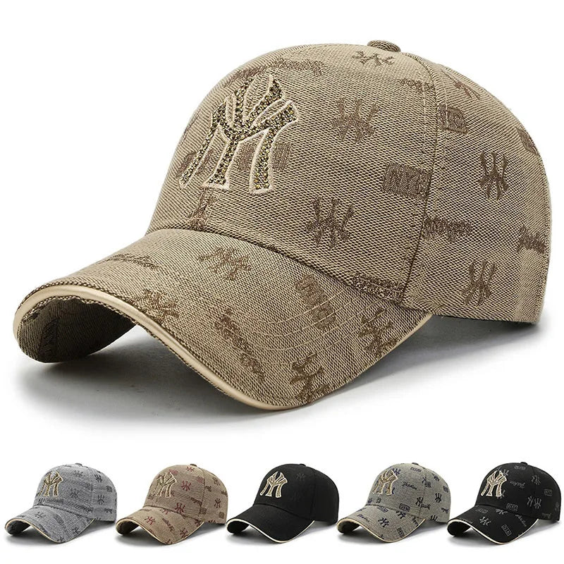 Unisex MY Letter Embroidery Baseball Caps