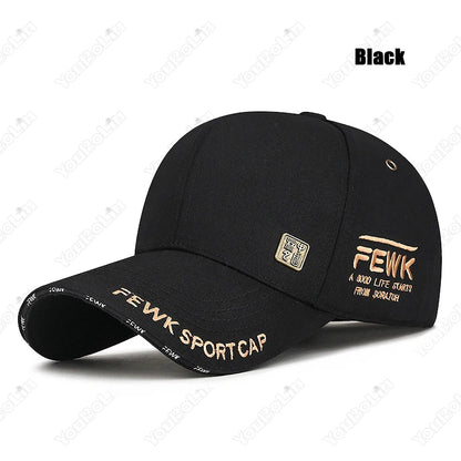 New Fashion High Quality Unisex Style Letters Embroidery Cotton Adjustable Baseball Cap Sun Hat Trucker Caps