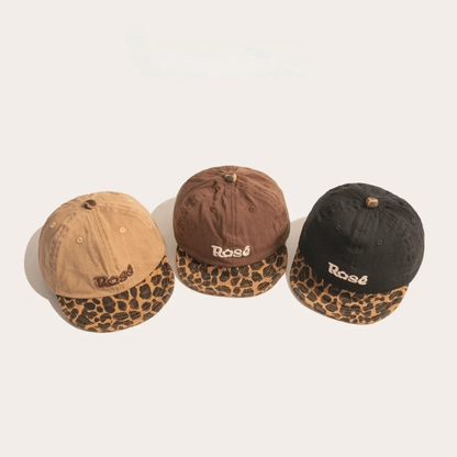 Cute Versatile Baby Baseball Cap Leopard Print Soft Visor Toddler Hat