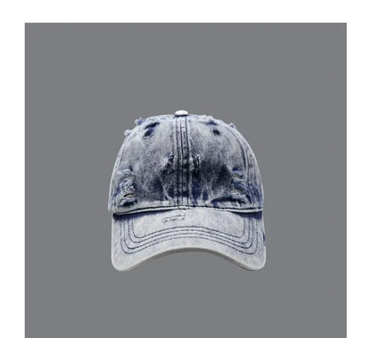 Cowboy Hole Washed Soft Top Hat Female Cap