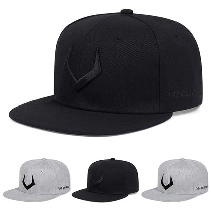 Fashionable Hip Hop Hat V Embroidered Street Skateboarding Hat Daily Leisure Sunshade Baseball Hat