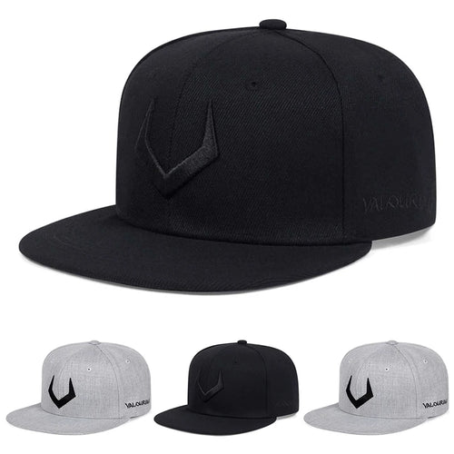 Fashionable Hip Hop Hat V Embroidered Street Skateboarding Hat Daily Leisure Sunshade Baseball Hat