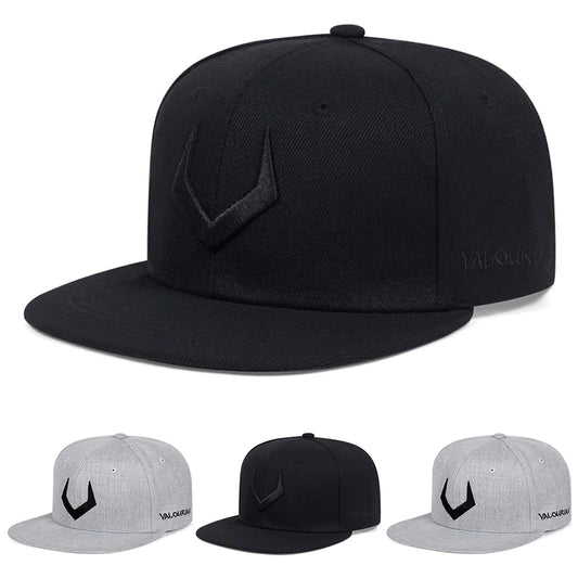 Fashionable Hip Hop Hat V Embroidered Street Skateboarding Hat Daily Leisure Sunshade Baseball Hat