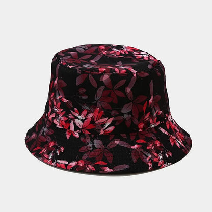 Fashion Plant Printing Pattern Fisherman Hat Spring and Summer