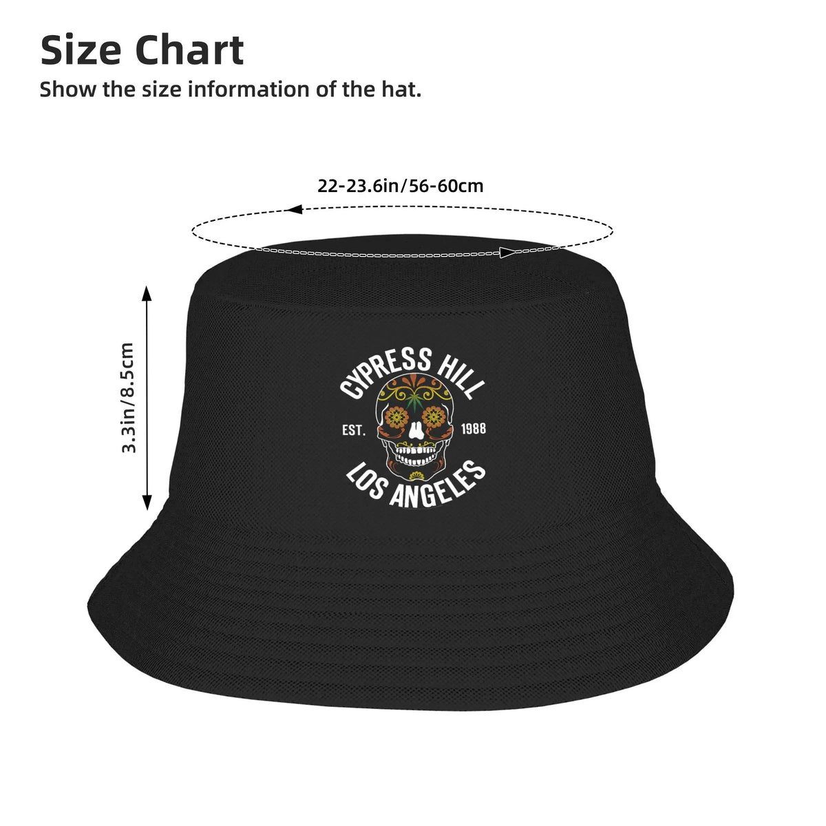 Cypress Hill Till Death Do Us Part Bucket Hat Breathable Fisherman Hats Spring Casual Sunscreen Hat