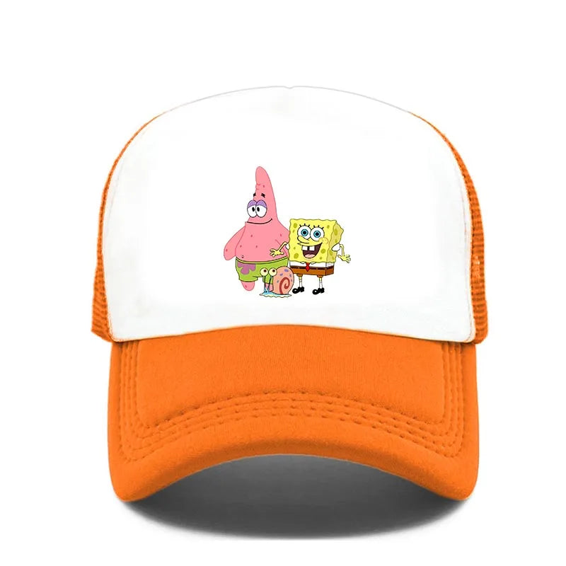 Fashion Cute SpongeBobs Print Baseball Cap Cartoon Men Women Summer