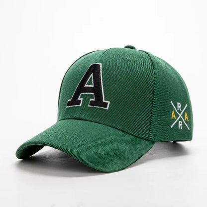Summer Outdoor Solid Color Embroidered Duck Tongue Hat