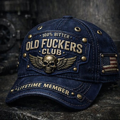 Skull Printed Letter Baseball Cap Men Women