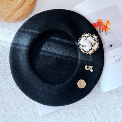 New Fashion Wool Beret Winter Hat Women