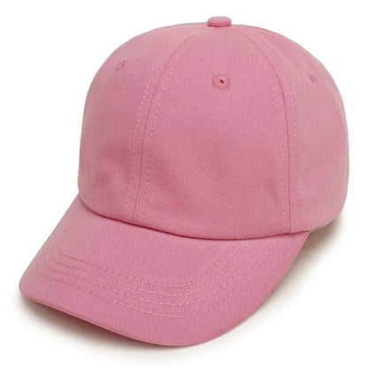Baby Girl Baseball Caps Pink Black White Gray Children Low Profile Sun Hat Kids