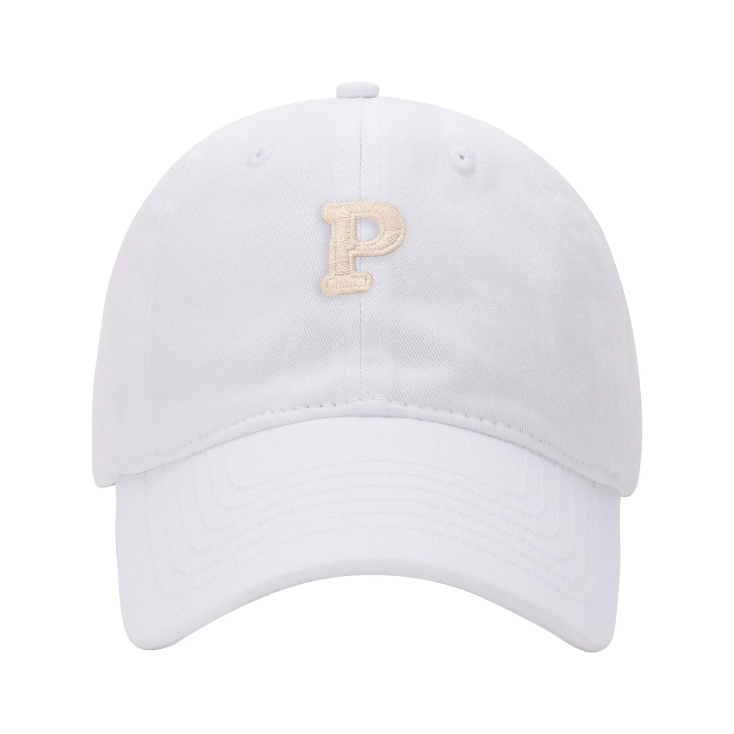 Letter P Duckbill Cap Casual Fashion Versatile Street Baseball Cap