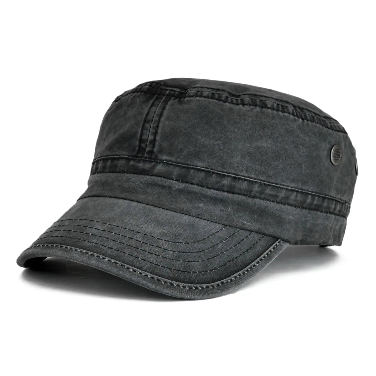 Denim Army Cap Men Washed Cotton Bucket Hat
