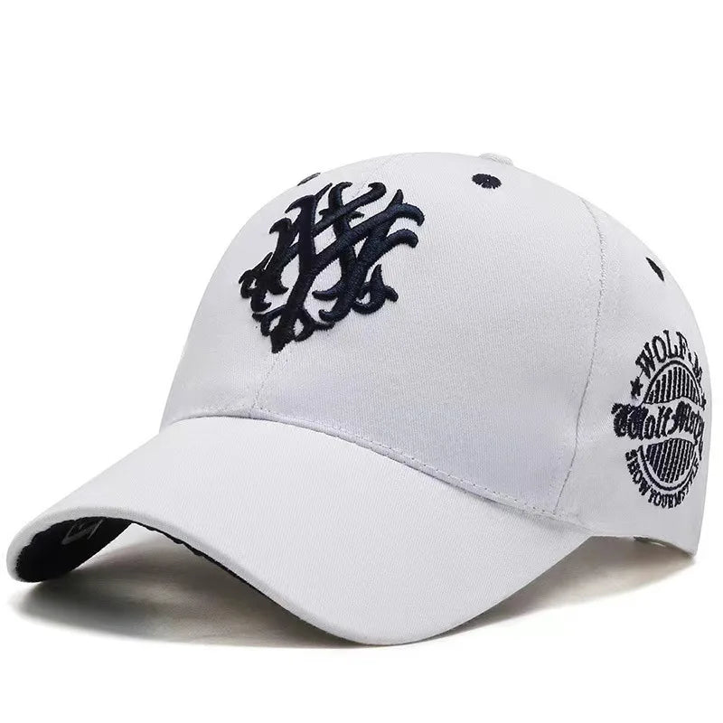 Totem Embroidery Men's and Women's Casual Sports Duckbill Cap Outdoor Fashion Sun Shading Baseball Cap