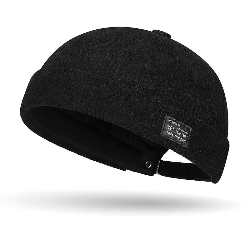 Autumn And Winter Corduroy Brimless Casual Hat