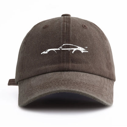 1pc 911 Print Washed Baseball Cap for Adults