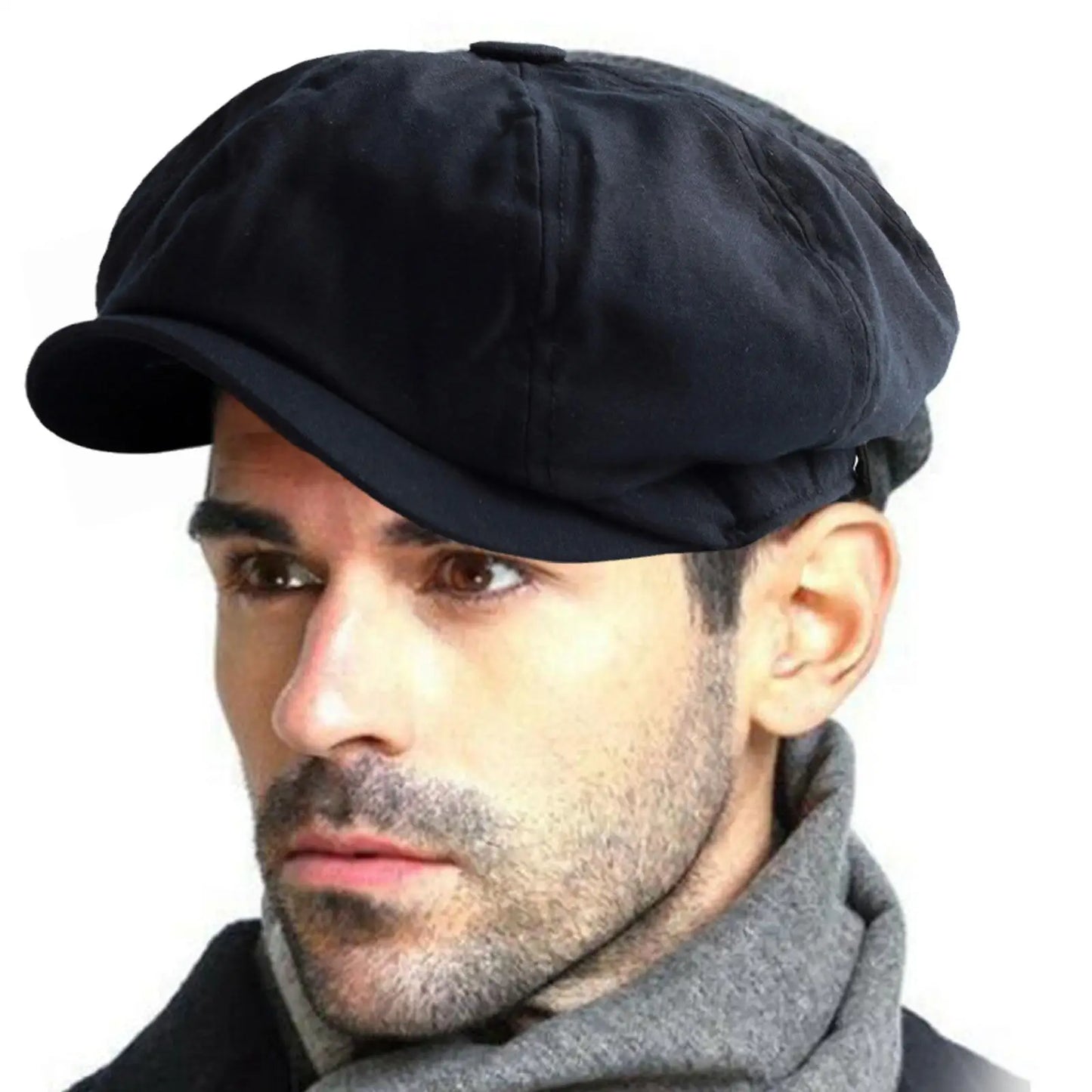 British Style Newsboy Cap Men Cotton Ascot Cap Dad Vintage New Brand Spring Flat Cap