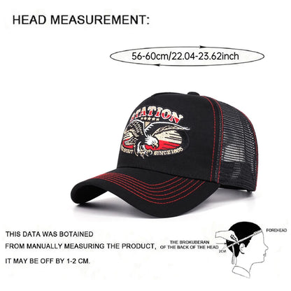 Fashion Webhat Station Five Star Eagle Truck Hat Outdoor Daily Sunshade Hat Male Female