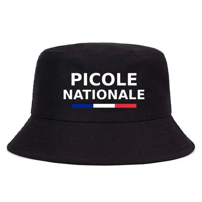 Summer Picole Nationale Bob Man Reversible Bucket Hat Women Cotton Fisherman Cap