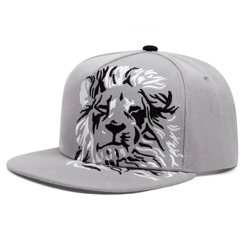 Men Women Lion Embroidered Baseball Cap Summer Outdoor Hat Hip Hop