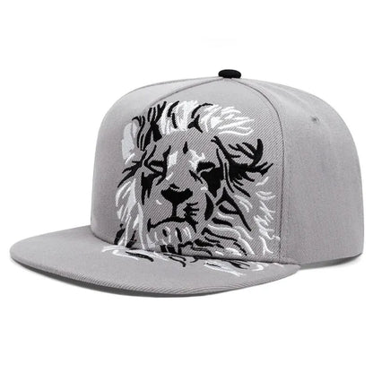 Men Women Lion Embroidered Baseball Cap Summer Outdoor Hat Hip Hop