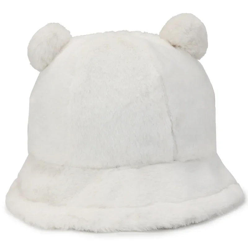 Ladies Fashion Leopard Print Plush Warm Fisherman Hat