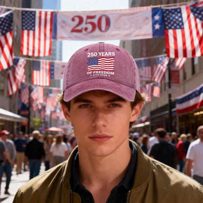 Hot Baseball Cap Classic Style Independence Day 250th Anniversary