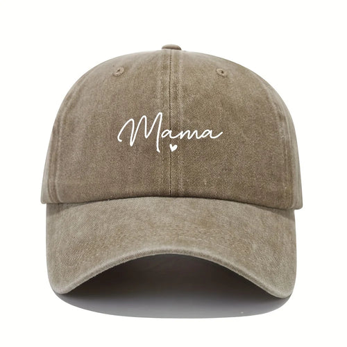 Mom Loves Patterned Printed Baseball Caps, Retro and Fashionable Women's