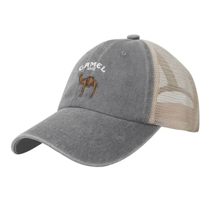 Camel Mirage Graphic Print Mesh Baseball Cap