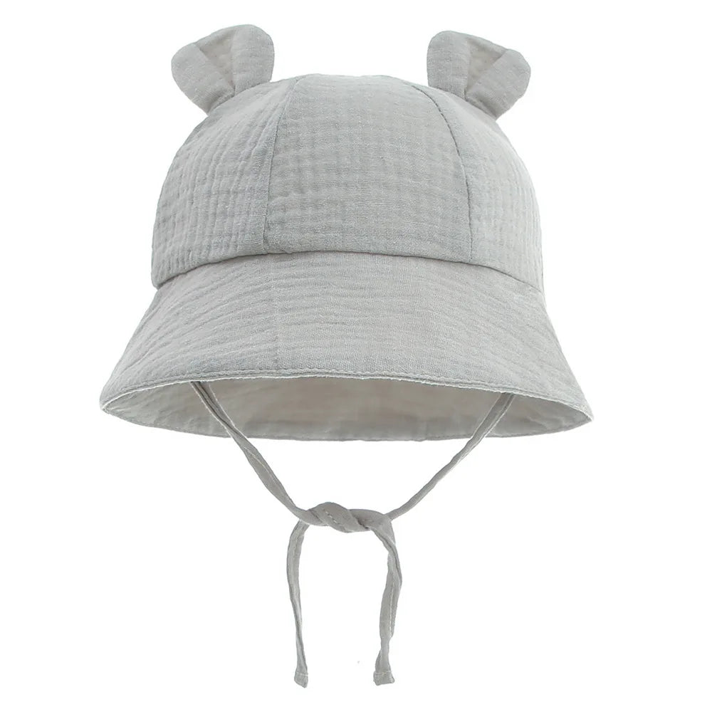 Muslin Cotton Baby Hat Summer Infant Cap For Kids Soft Baby Sun Hats