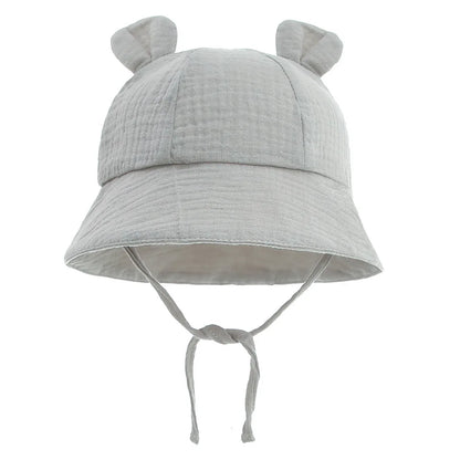 Muslin Cotton Baby Hat Summer Infant Cap For Kids Soft Baby Sun Hats