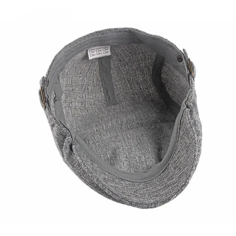 Spring And Summer Cotton Solid Newsboy Caps