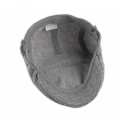 Spring And Summer Cotton Solid Newsboy Caps