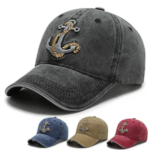Cool Hat Men's Spring Summer Trend Embroidered Cowboy Cotton Washed Baseball Hats