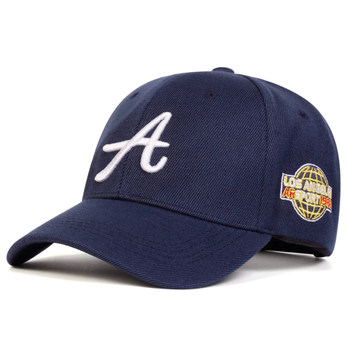 Unisex A Letter Side Earth Embroidery Baseball Caps Spring And Autumn