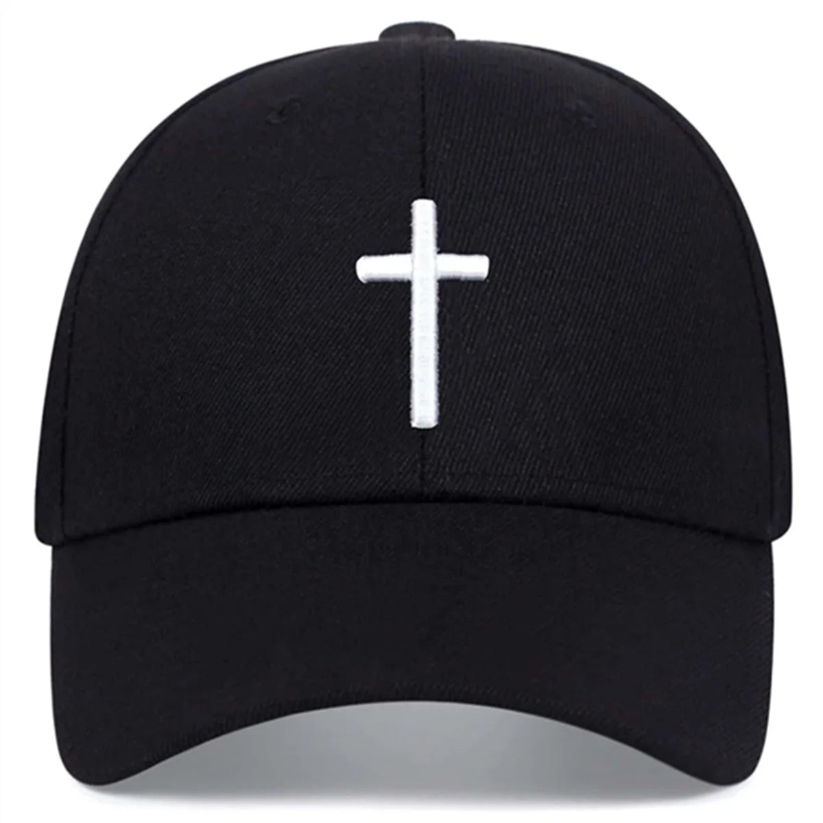 Fashion Simple Black Baseball Cap Solid Color Golf Hat Cotton For Men Women