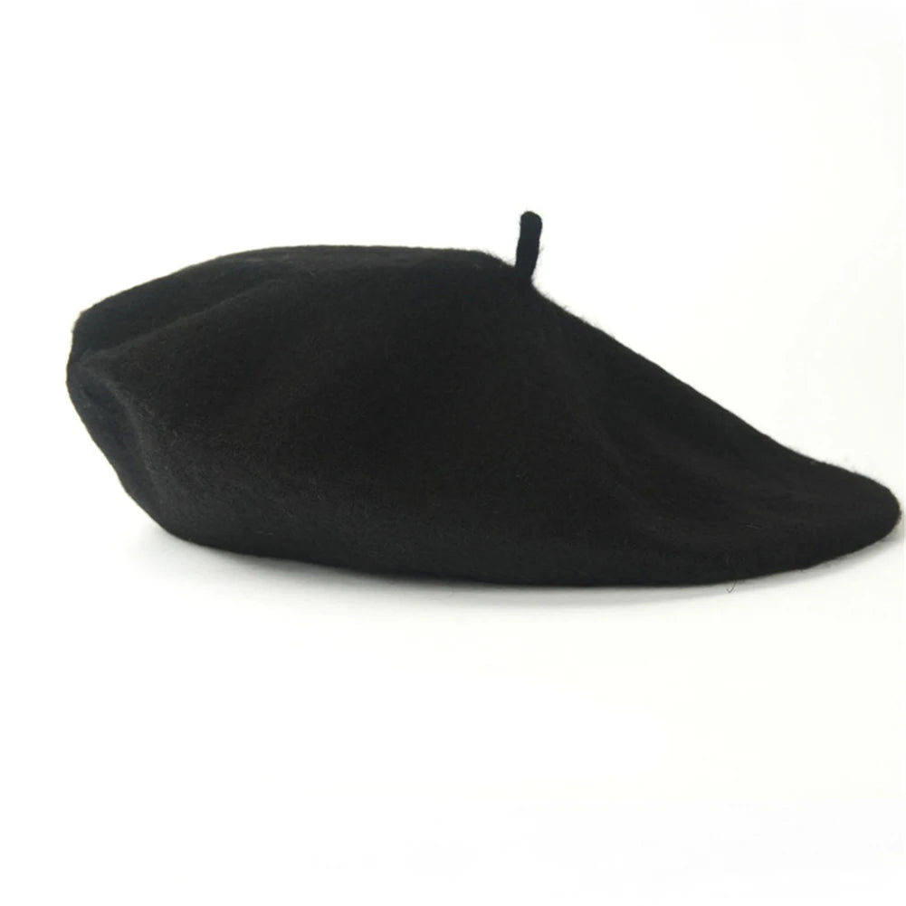 New PU Leather Beret Hat Autumn And Winter Versatile Beret