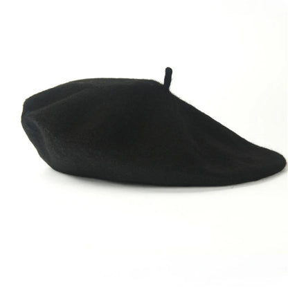 New PU Leather Beret Hat Autumn And Winter Versatile Beret