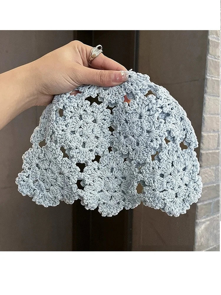 Bohemian Hand-Woven Cut Out Hooded Hat For Women