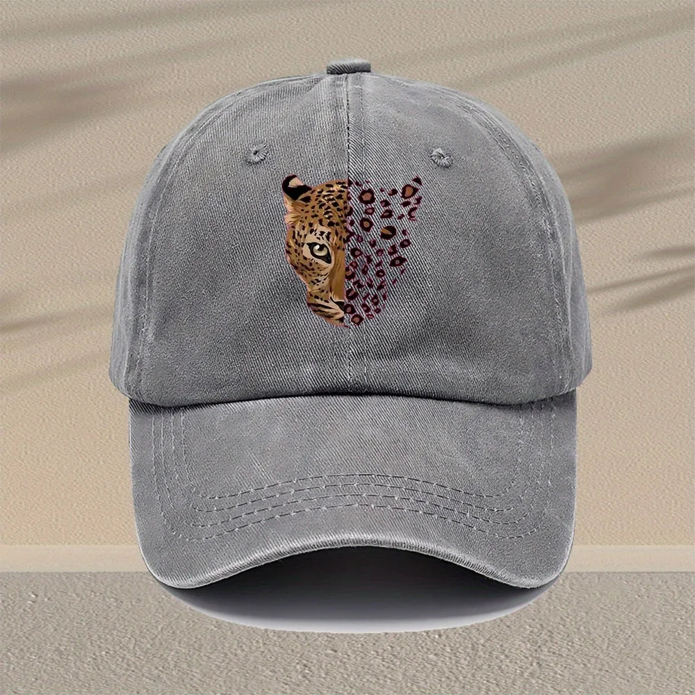 Men's Leopard Print Baseball Cap - Adjustable