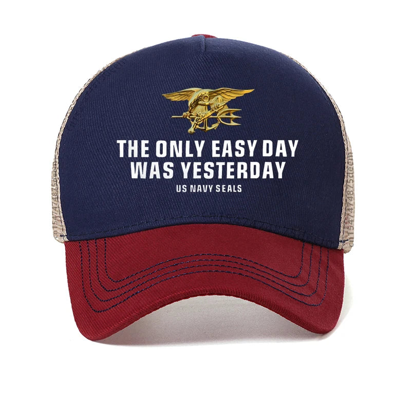 Navy Seals The Only Easy Day Was Yesterday Men Hat Baseball Cap Summer