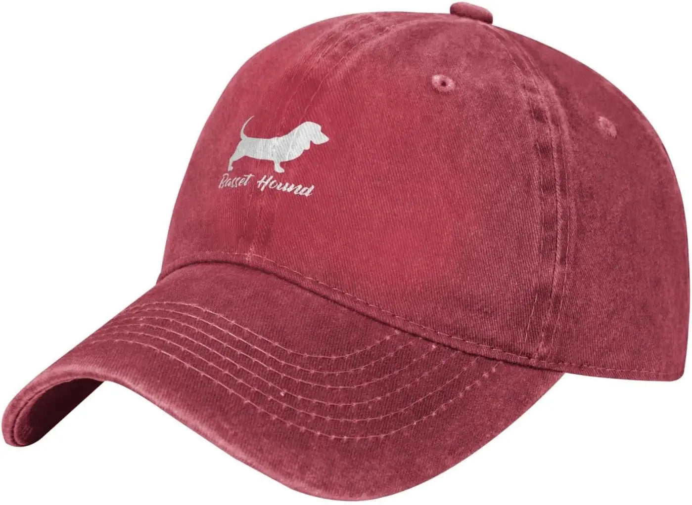Basset Hound Dog Silhouette Cotton Baseball Cap Casual Outdoor