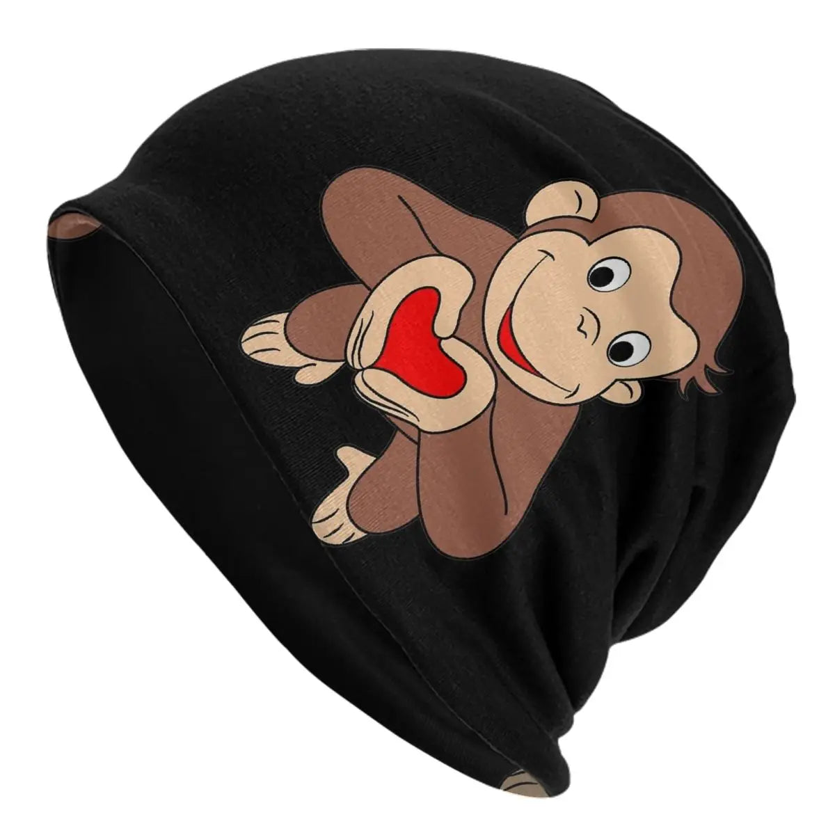 Balloons Cartoon Cute Brown Monkey Bonnet Hats Cool Street Beanies Hats