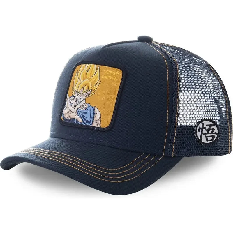 Dragon Ball Son Goku Cap Summer Travel Peaked Cap Men's Embroidery Hip-Hop Cap