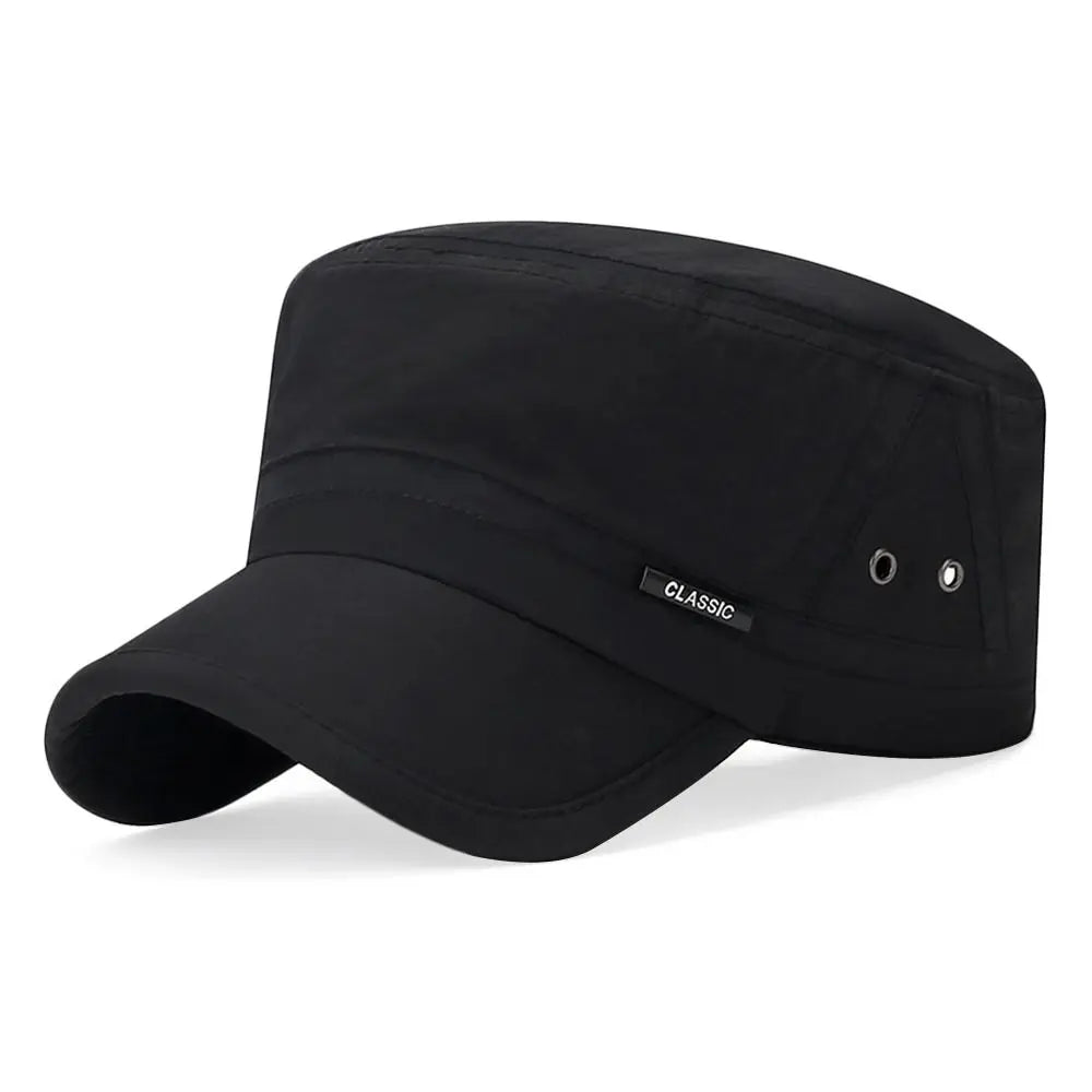 New Men Unisex Hat Baseball Cap Cotton Cadet Hat Breathable Combat Fishing Flat