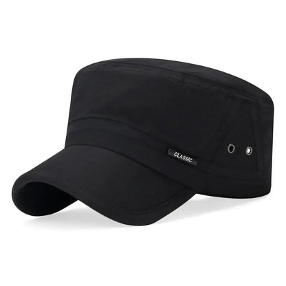 New Men Unisex Hat Baseball Cap Cotton Cadet Hat Breathable Combat Fishing Flat