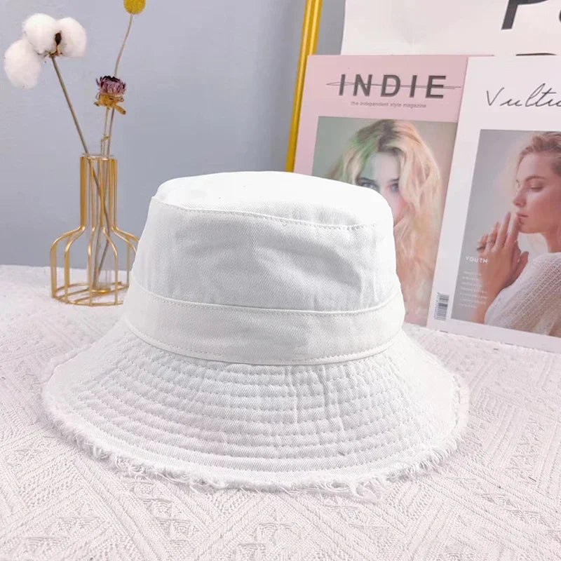 Unisex Bucket Hat, Versatile Women's Sun Protect Beach Cap