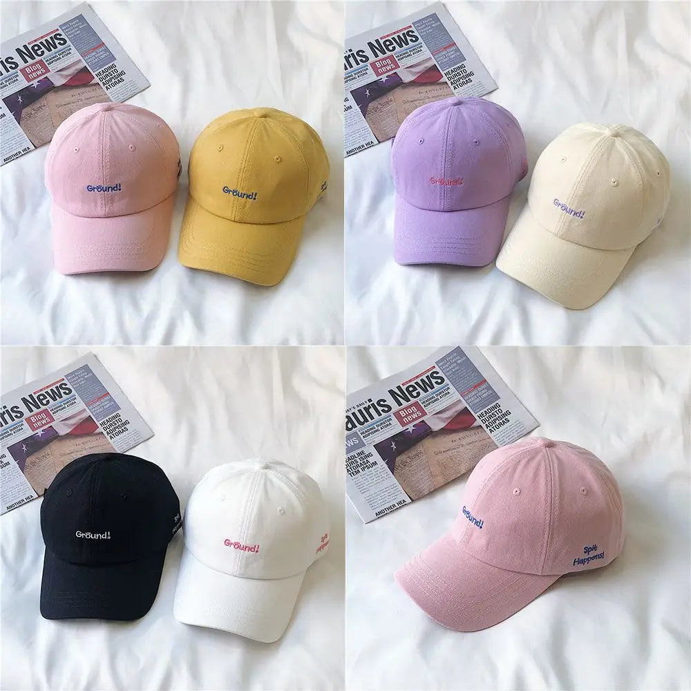 Korean New Fashion Letter Embroidery Baseball Cap