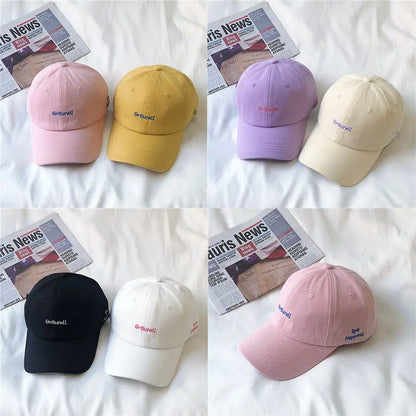 Korean New Fashion Letter Embroidery Baseball Cap
